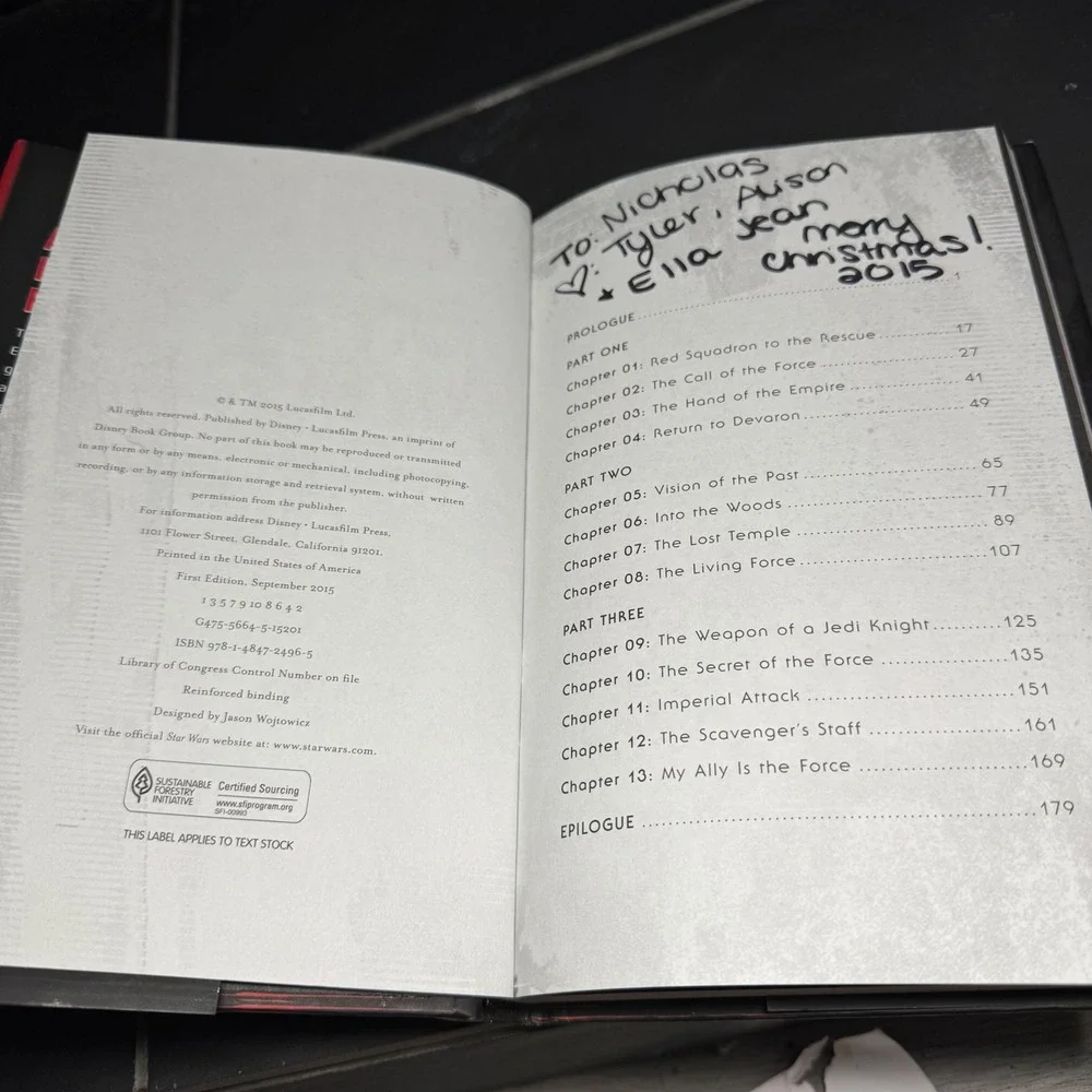 Star Wars The Weapon of a Jedi Luke Skywalker Adventure Jason Fry Hardcover 2015